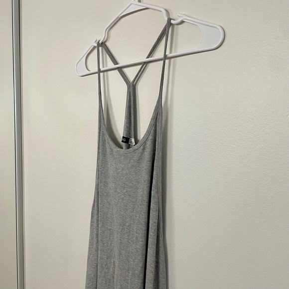 Grey Ribbed Racerback Tank Dress - Picture 5 of 15